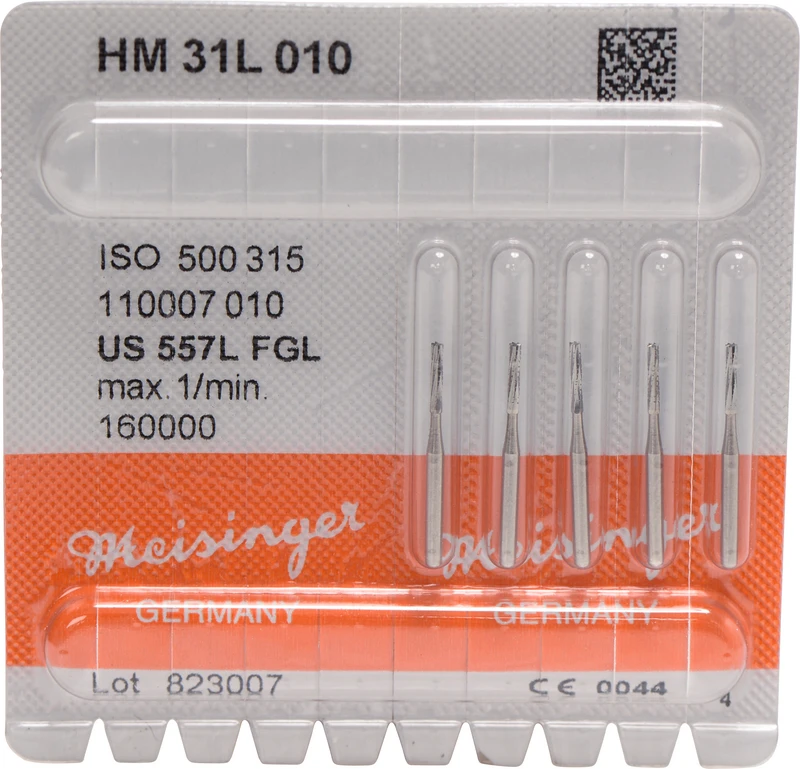 HM-Bohrer 31L  Packung  5 Stück FGL, Figur 110, 6,3 mm, ISO 010