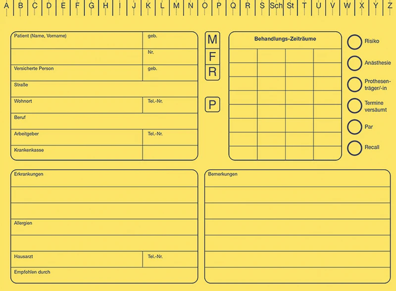 Karteikarten DIN A5   Packung  100 Stück gelb
