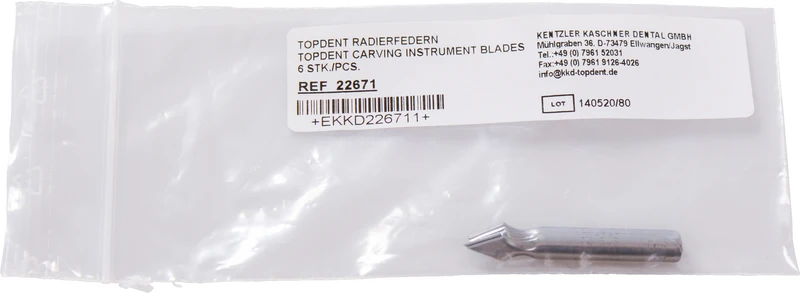 TOPDENT Radierinstrument  Packung  6 Klingen