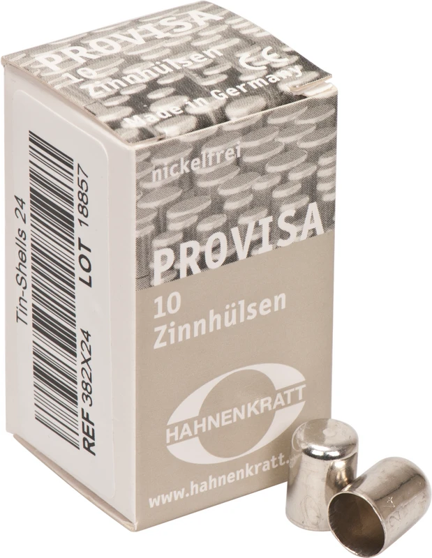 PROVISA Schutzhülsen Zinn  Packung  10 Stück 24