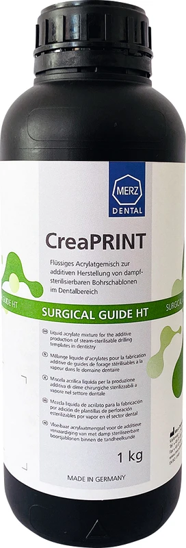 CreaPRINT Surgical guide HT  Flasche  1 kg 385 nm, spring-green
