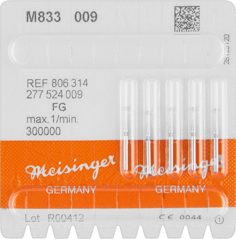 Diamanten 833  Packung  5 Stück blau mittel, FG, Figur 277 Ei, ISO 009