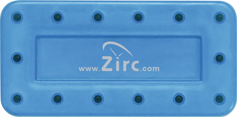 Bohrerständer  Stück  für 14 Instrumente, neonblau, 7,5 x 3,8 x 1,3 cm