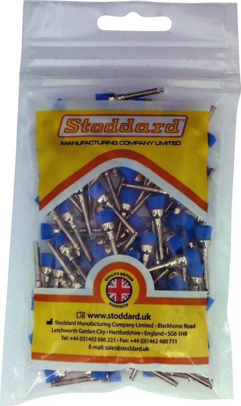 SMART Line Nylon Polierbürsten  Packung  100 Stück blau hart, Ø 7 mm