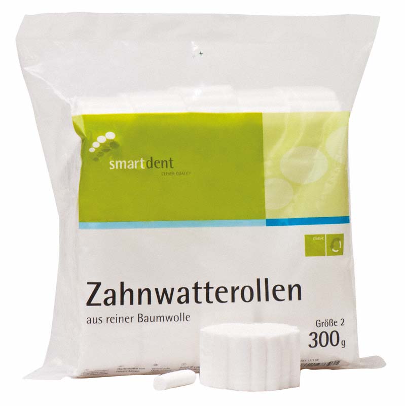 smart Zahnwatterollen  Packung  300 g Größe 2