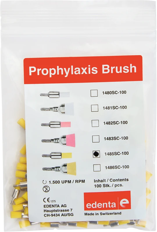 Screw-In Bürsten  Packung  100 Stück gelb ISO 035