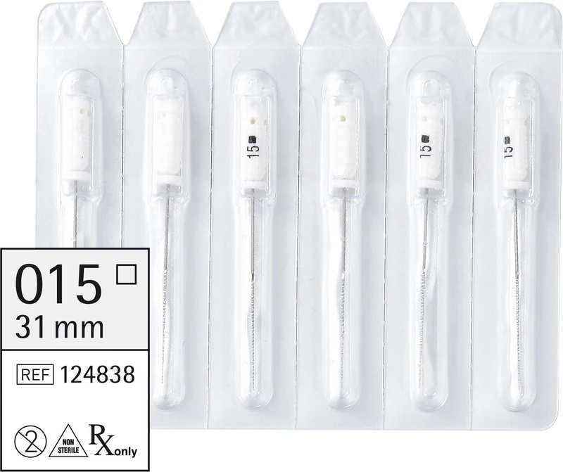 smart K-Feilen  Packung  6 Stück 31 mm ISO 015