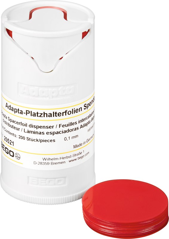 Adapta  Packung  1 Folienspender, 200 Adapta-Folien 0,1 mm