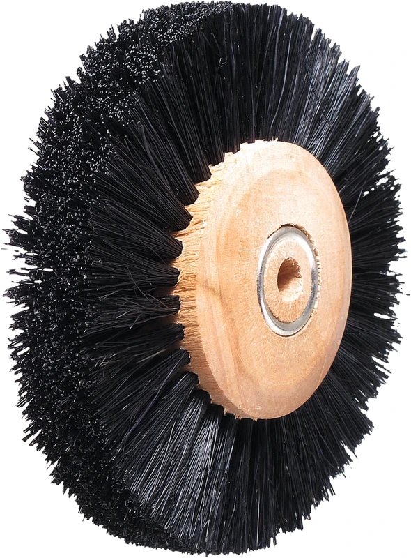 Polierbürsten  Stück  Holzkern, Qualität   Standard   4-reihig, 40\Ø 80 mm breit