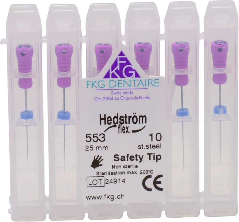 Hedstroemfeile Flexibel SMG  Packung  6 Stück 25 mm ISO 010