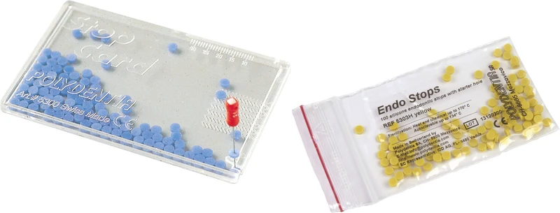 Endo Stops  Packung  100 Endo-Stopper blau