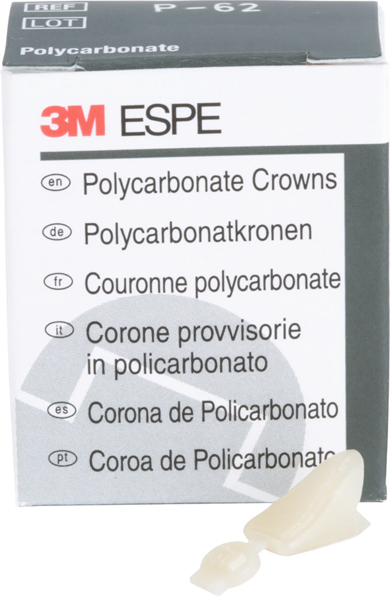 Polycarbonat-Kronen  Packung  5 Stück Nr. 62