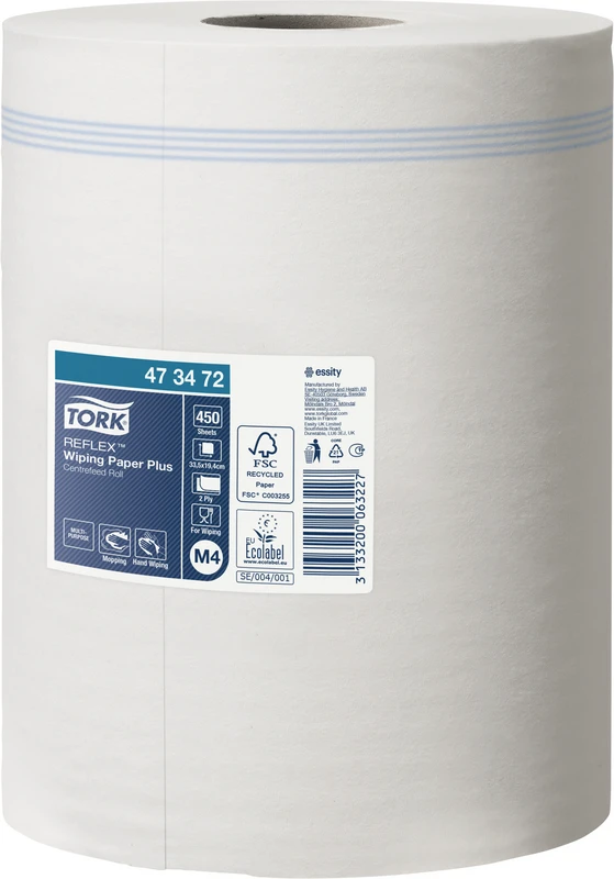 TORK® Reflex Starke Mehrzweck Papierwischtücher   Packung  6 Stück Advanced, 2-lagig, weiß