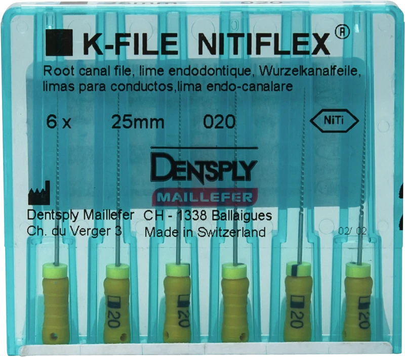 File NiTiflex  Packung  6 Stück 25 mm ISO 020