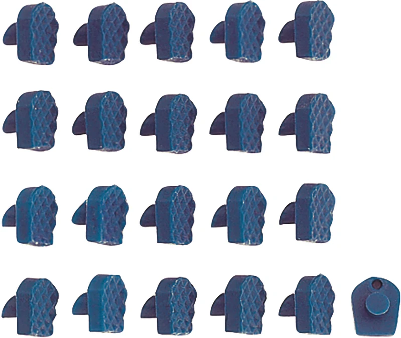Kronenabnehmer  Packung  20 Stück blau, autoklavierbar
