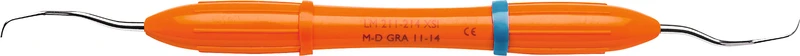 LM Gracey   Stück  Figur 11\14, mesial-distal, orange, LM-ErgoMax Griff