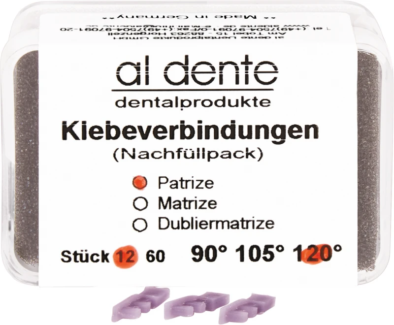 Klebeverbindungen  Packung  10 Stück small, 120°