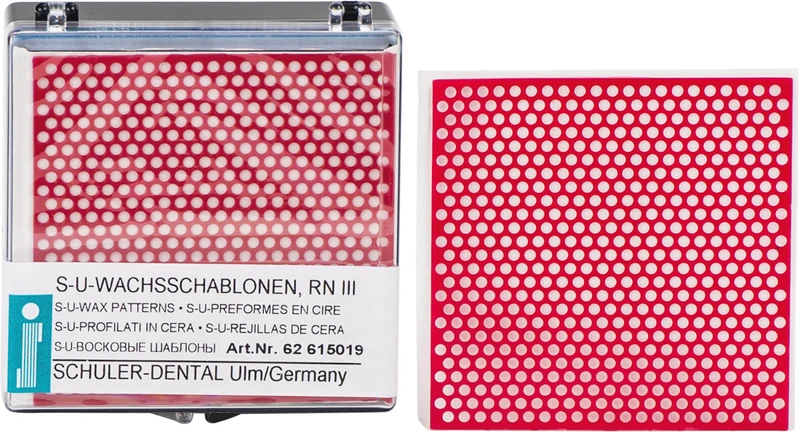 S-U-WACHSSCHABLONEN  Packung  20 Stück Retentionsnetz rund