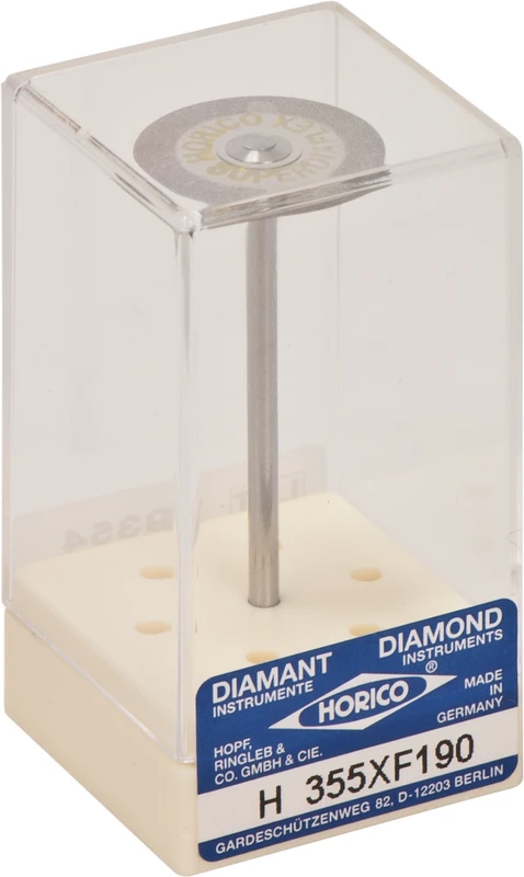 SUPERDIAFLEX® 355  Stück  doppelseitig, sehr flexibel, gelb extra-fein, HP, Figur 355 XF x-dünn, 0,12 mm, ISO 190