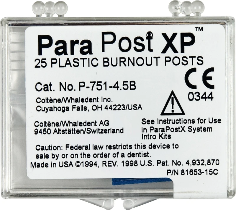 ParaPost® XP Ausbrennstifte  Bulkpackung  25 Stück Ø 1,14 mm