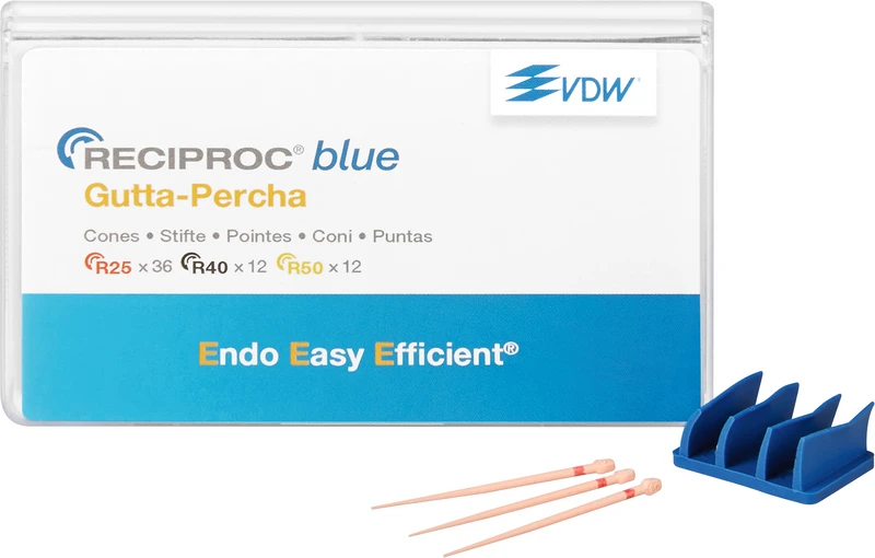 RECIPROC® blue Guttaperchaspitzen  Sortiment  3 x 20 Stück (ISO 025, ISO 040, ISO 050)