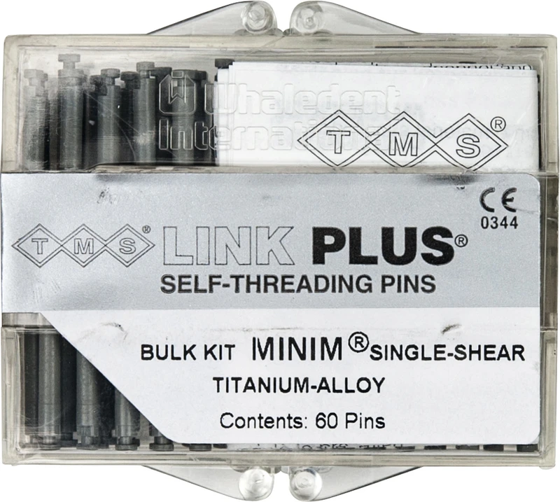 TMS® LINK  Bulkpackung  60 Titan-Einzelstifte, Minim silber EL822-60
