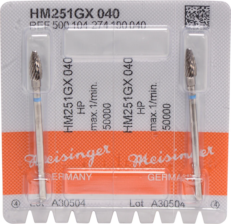 HM-Fräser GX  Packung  2 Stück kreuzverzahnt, blau standard, HP, Figur 274, 9,3 mm, ISO 040