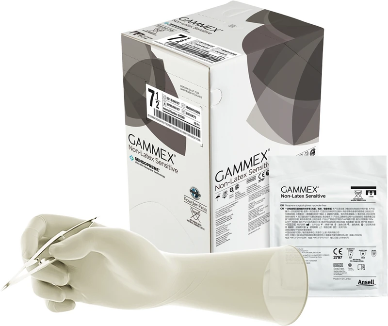 Gammex® Non-Latex Sensitive  Packung  50 Paar puderfrei, natur, Größe 9
