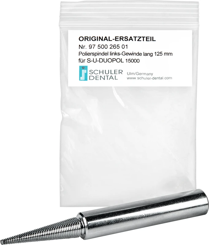 Polierspindel für Duopol  Stück  lang links