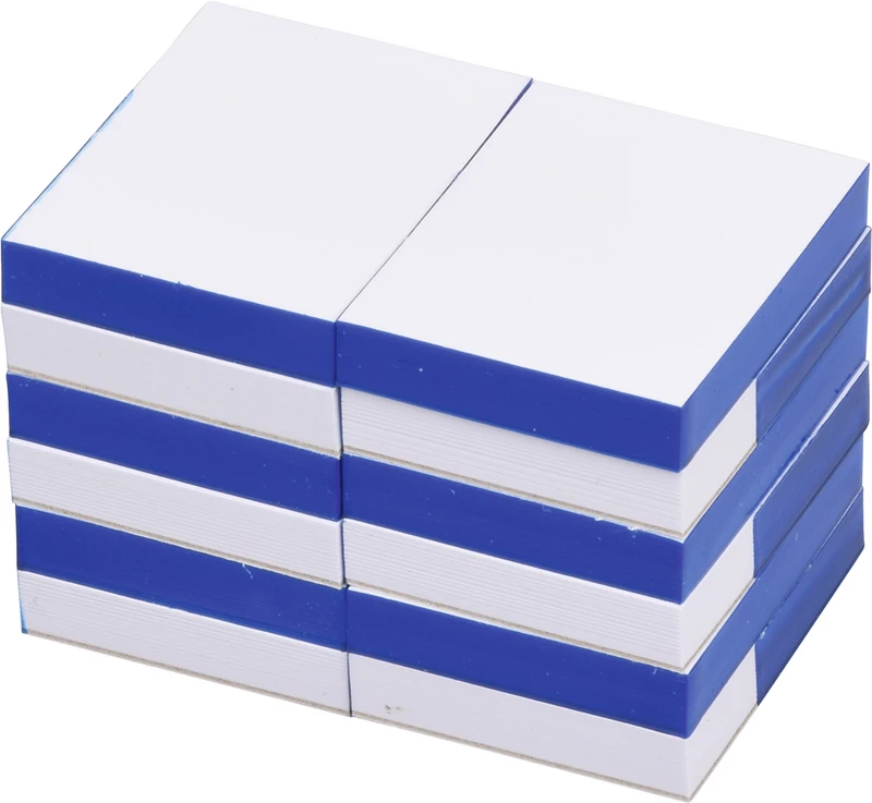 Anmischblöcke   Packung  12 Blöcke klein, 40 Blatt, mattiert, zweineinhalbseitig geblockt, 3,5 x 4,5 cm