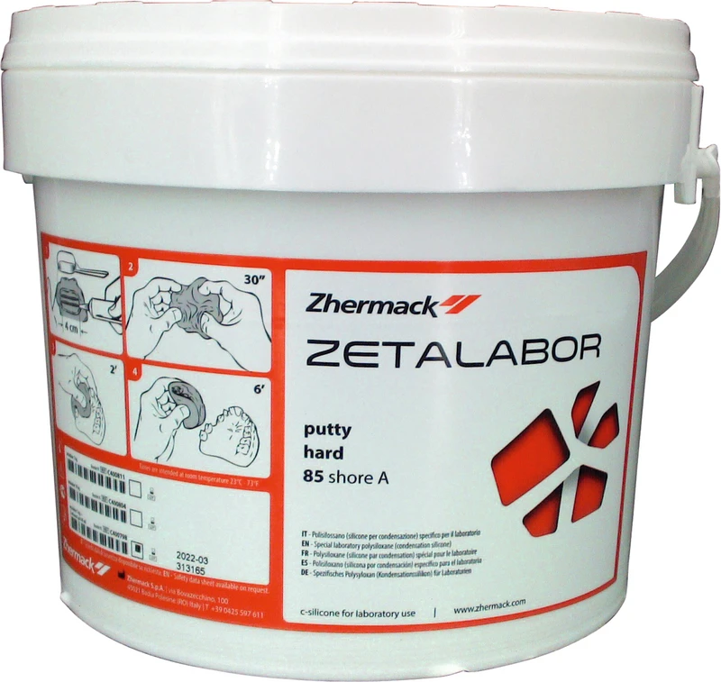 ZETALABOR  Packung  5 kg Eimer, 2 x 60 ml Indurent Gel