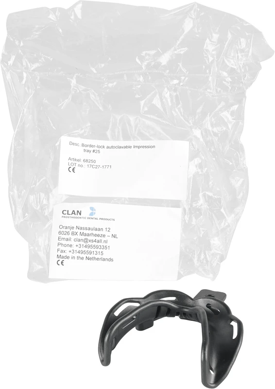 Abdrucklöffel Border  Stück  autoklavierbar, unbezahnt, Nr. 25