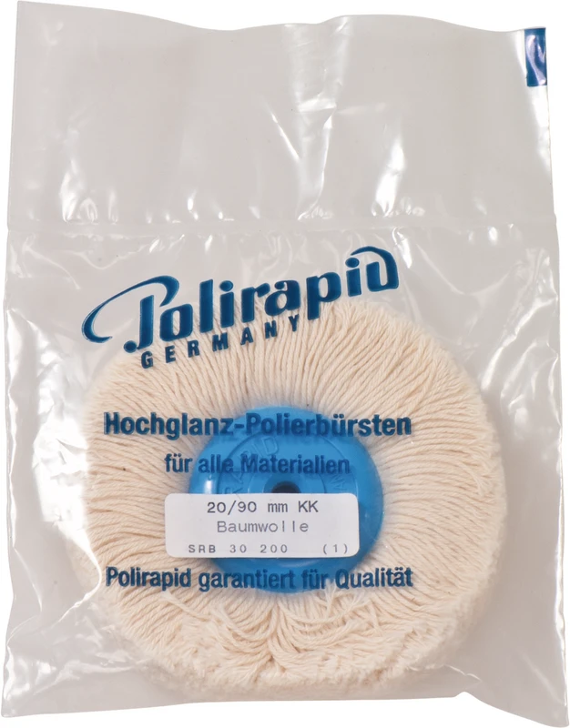 Rundbürsten Garn  Stück  mit Kunststoffkern, Baumwolle, Ø 90 mm, S: 16 mm