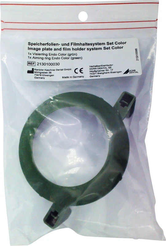 Speicherfolien\Filmhaltersystem  Stück  Visierring für Endo, grün