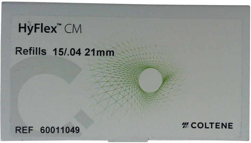 HyFlex® CM  Packung  6 Stück 21 mm, Taper.04 ISO 015