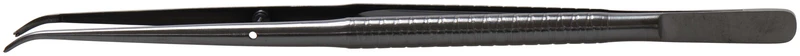 Pinzetten  Stück  172 mm, gebogen, schwarz beschichtet, Figur TM5