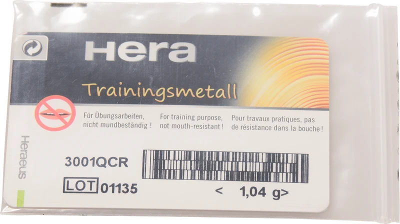 Trainingsmetall-Gussplättchen  Packung  50 x 1 g