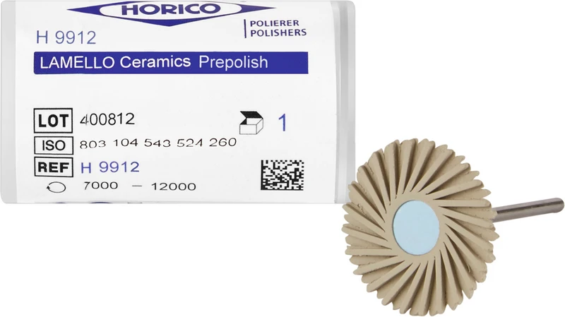 Lamello-Polierer Keramik  Stück  grau fein, HP, 26 mm