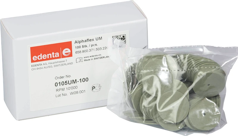 Alphaflex  Packung  100 Stück unmontiert, grün, Figur 371, 1 mm, ISO 220