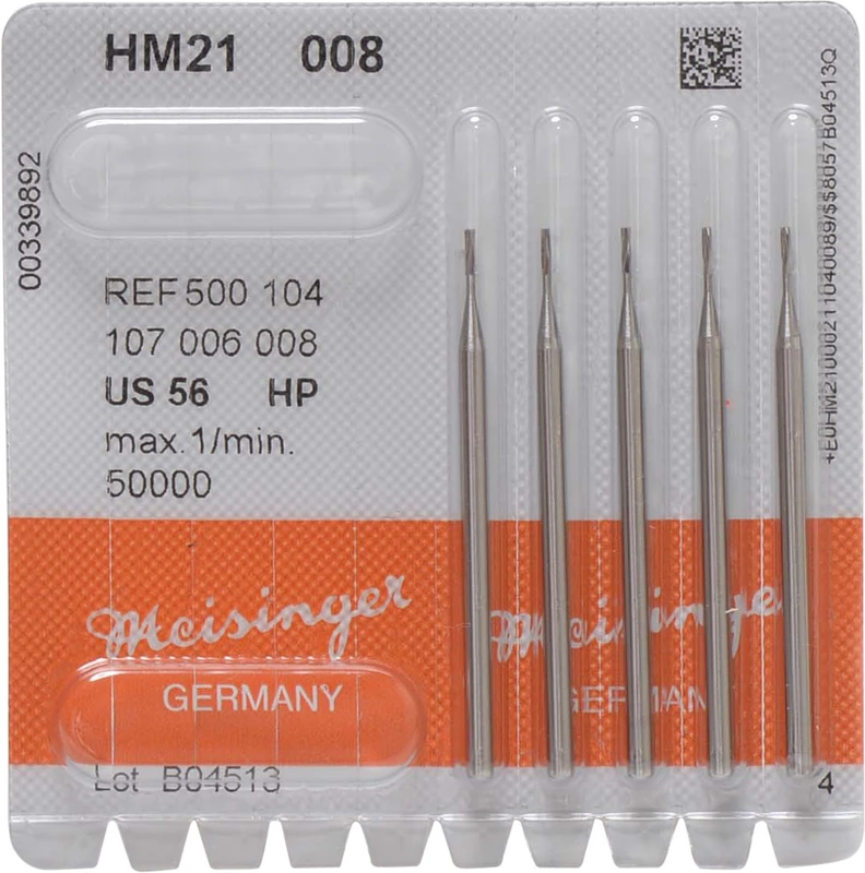 HM-Bohrer 21  Packung  5 Stück HP, Figur 107, 3,6 mm, ISO 008