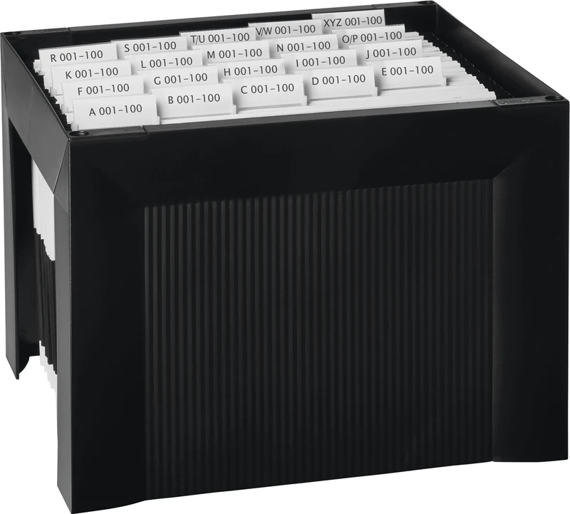 Kartei A4 Hängemappenregistratur   Stück  schwarz, für A4 Kartei