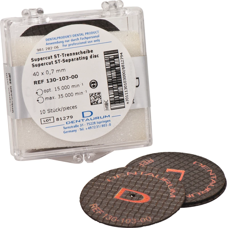 Supercut ST-Trennscheiben  Packung  10 Stück ST, braun, Ø 40 mm x 0,70 mm