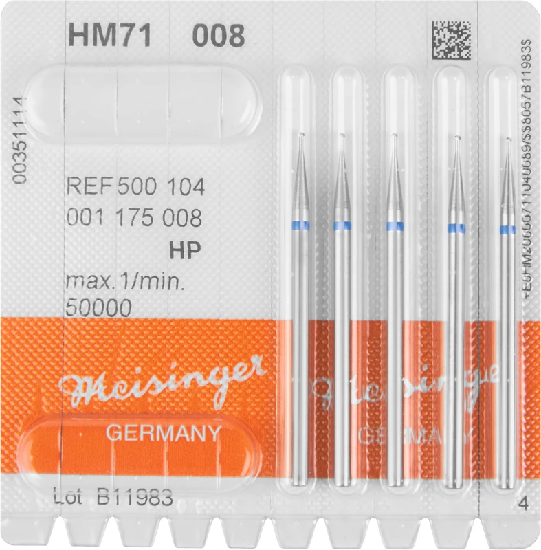 HM-Bohrer 71  Packung  5 Stück HP, Figur 001, ISO 008