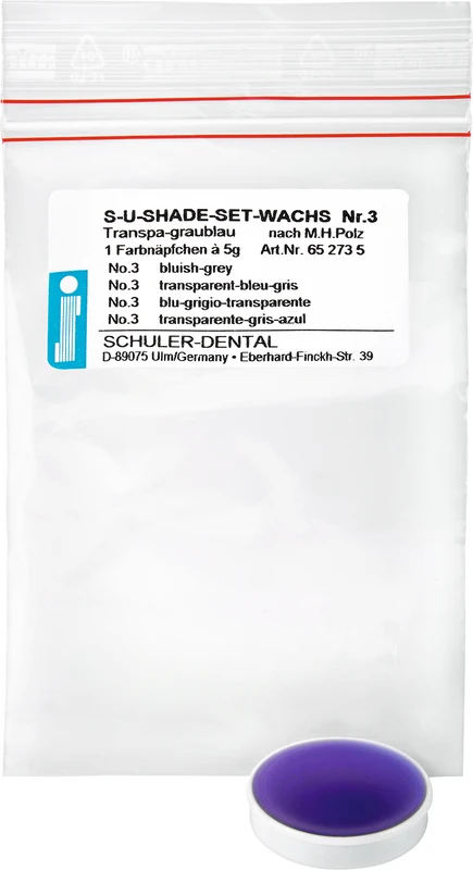 S-U-Shade-Set  Packung  5 g Farbnäpfchen transpa-graublau