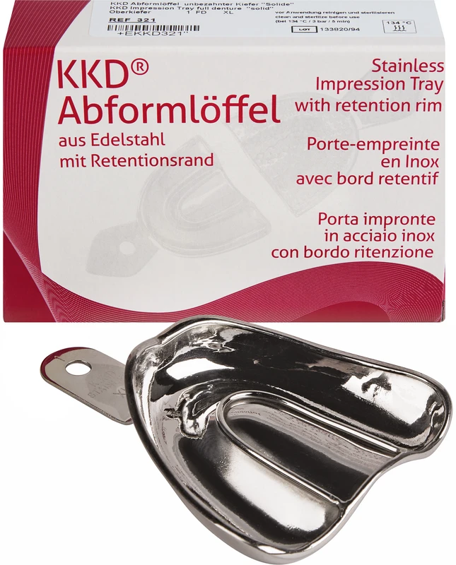 KKD® Abformlöffel unbezahnt  Stück  OK-1 FDXL, voll