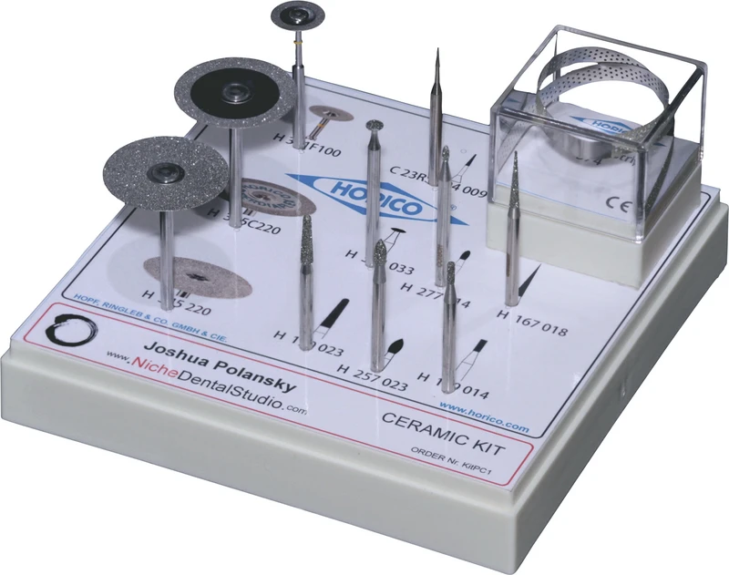 PC1 Keramikbearbeitung   Kit  3 Diamantscheiben, 6 Diamantschleifer, 1 Bohrer, 1 Separierstreifen