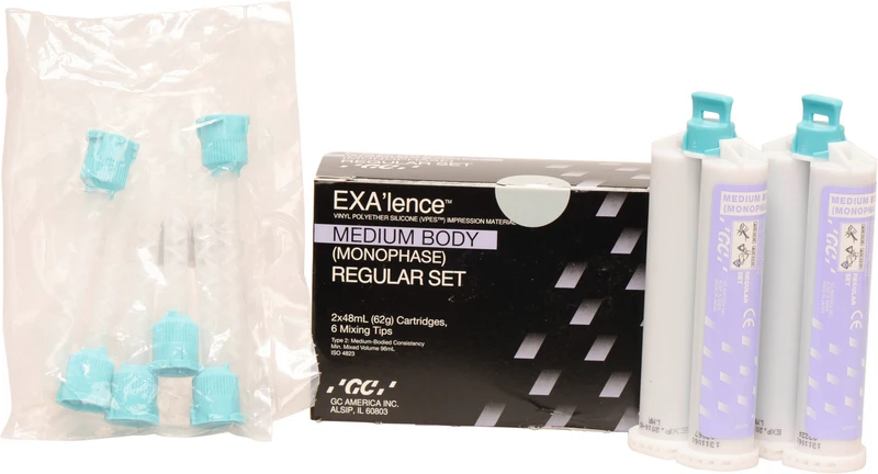 GC EXA'lence  Refill Packung  2 x 48 ml Doppelkartusche Medium Body Regular, Zubehör