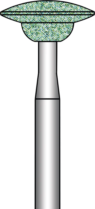 Schleifkörper  Packung  6 Stück grün mittel, HP, Figur 316, 3,9 mm, ISO 090