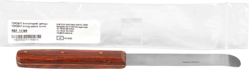 TOPDENT Anmischspatel  Stück  11169, flexibel gebogen