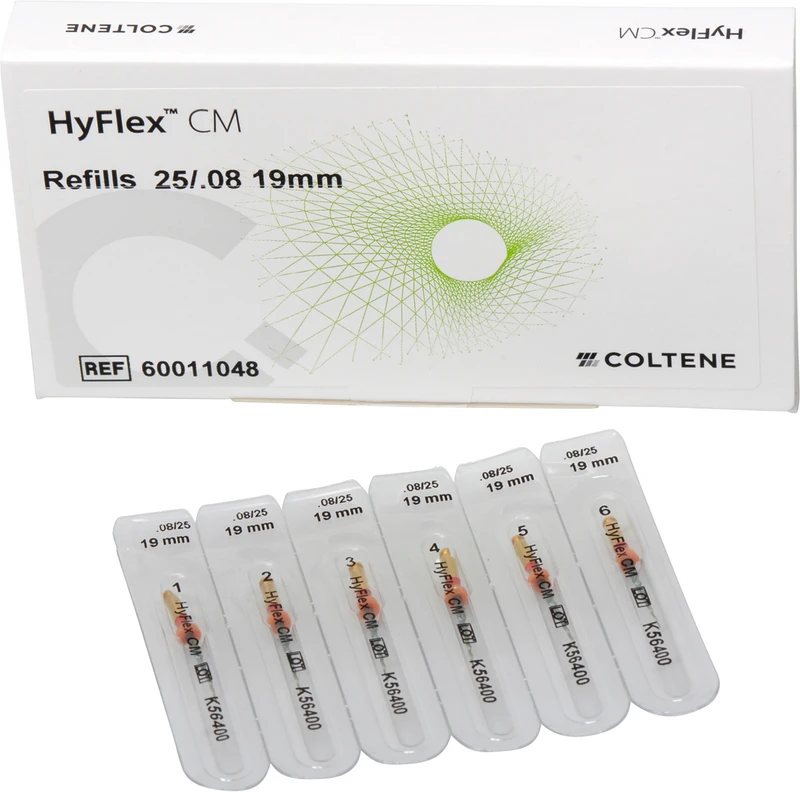 HyFlex® CM  Packung  6 Stück 19 mm, Taper.08 ISO 025